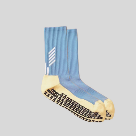 Light Blue Grip Socks